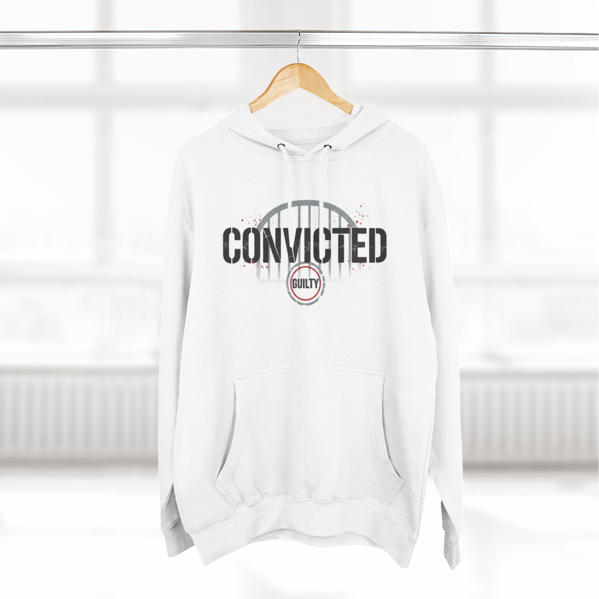 Three-Panel Fleece Hoodie